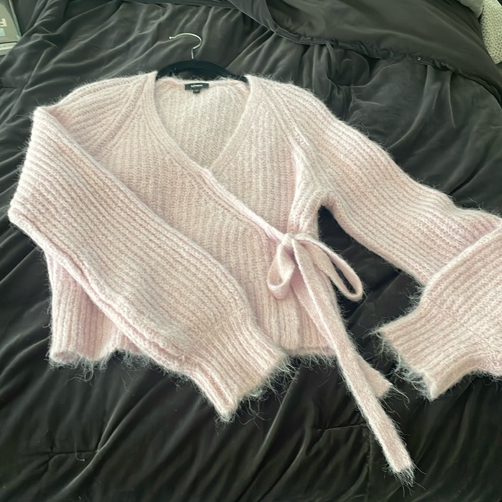 Brand new fuzzy Express sweater size small